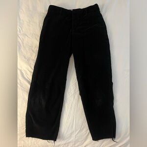 Frank & Eileen Kinsale Black Cropped Corduroy Pant Size 8